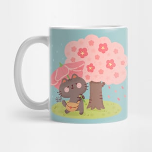 Hanami Sakura Cat Mug